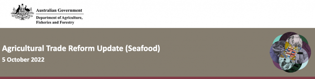 Agricultural trade reform update seafood